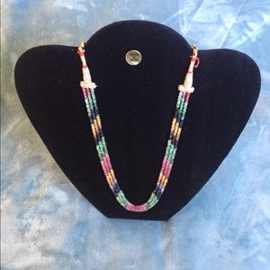 Precious stone necklace
